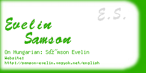 evelin samson business card